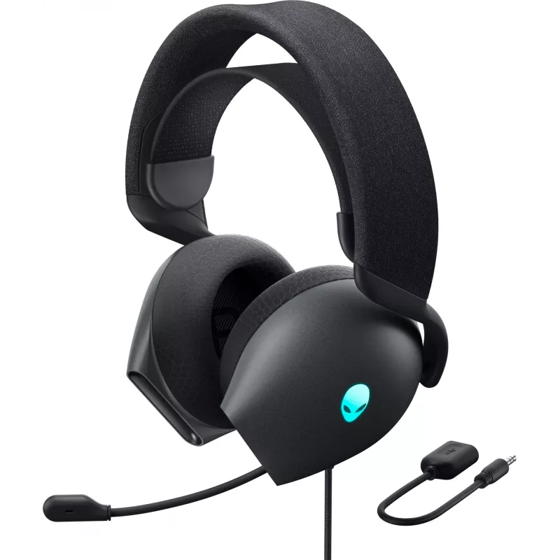 Alienware AW520H headset káblový herný headset s hlavovým mostom sivý