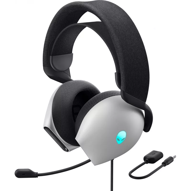 Alienware AW520H headset káblový herný headset s hlavovým mostom biely