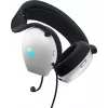 Alienware AW520H headset káblový herný headset s hlavovým mostom biely