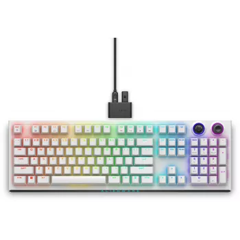 Alienware Tri-Mode AW920K klávesnica herná USB + RF Wireless + Bluetooth biela