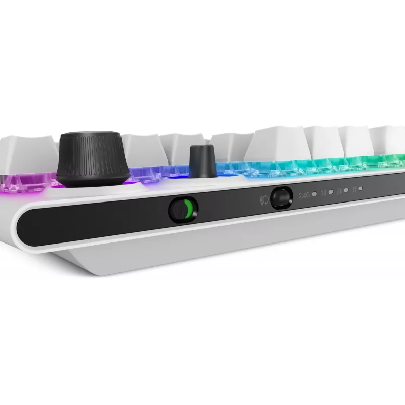 Alienware Tri-Mode AW920K klávesnica herná USB + RF Wireless + Bluetooth biela