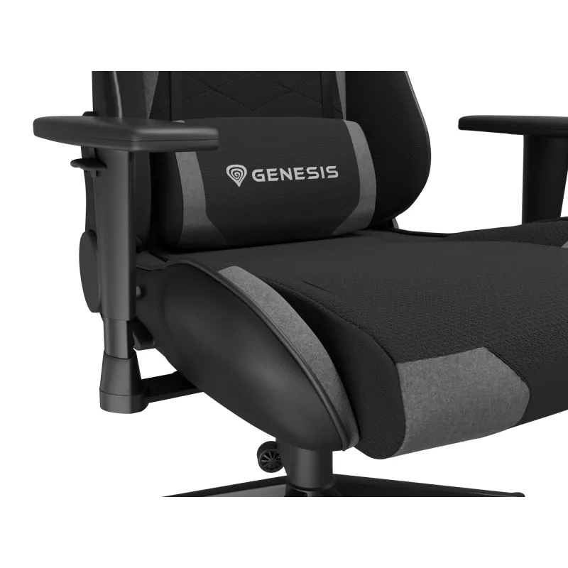 PC herná stolička GENESIS NITRO 440 G2 čalúnené sedadlo čierna sivá max. 120 kg