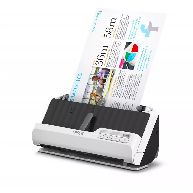 Epson DS-C490 ADF + skener s podávačom 600 x 600 DPI A4 čierny, biely