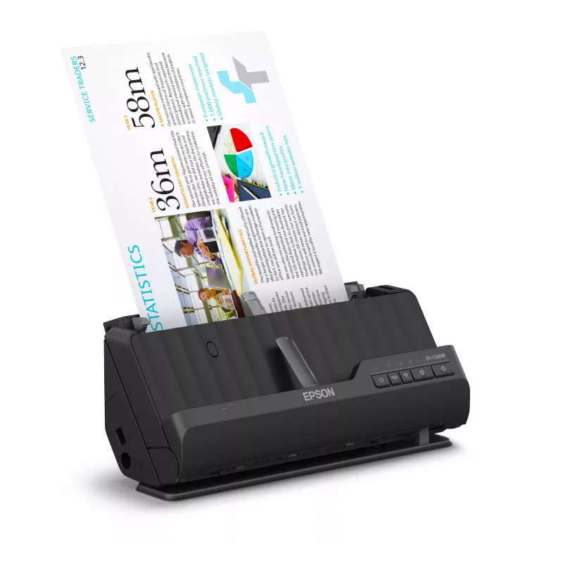 Epson ES-C320W ADF + skener s podávačom 600 x 600 DPI A4 čierny