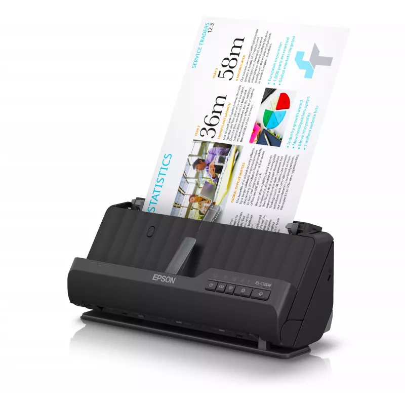 Epson ES-C320W ADF + skener s podávačom 600 x 600 DPI A4 čierny