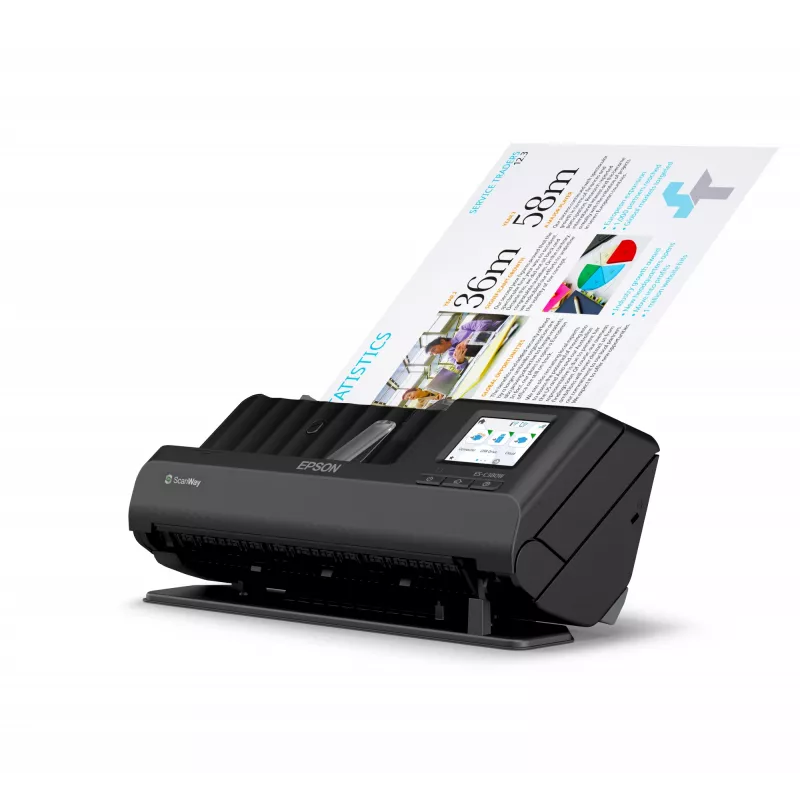 Epson ES-C380W ADF + skener s podávačom 600 x 600 DPI A4 čierny