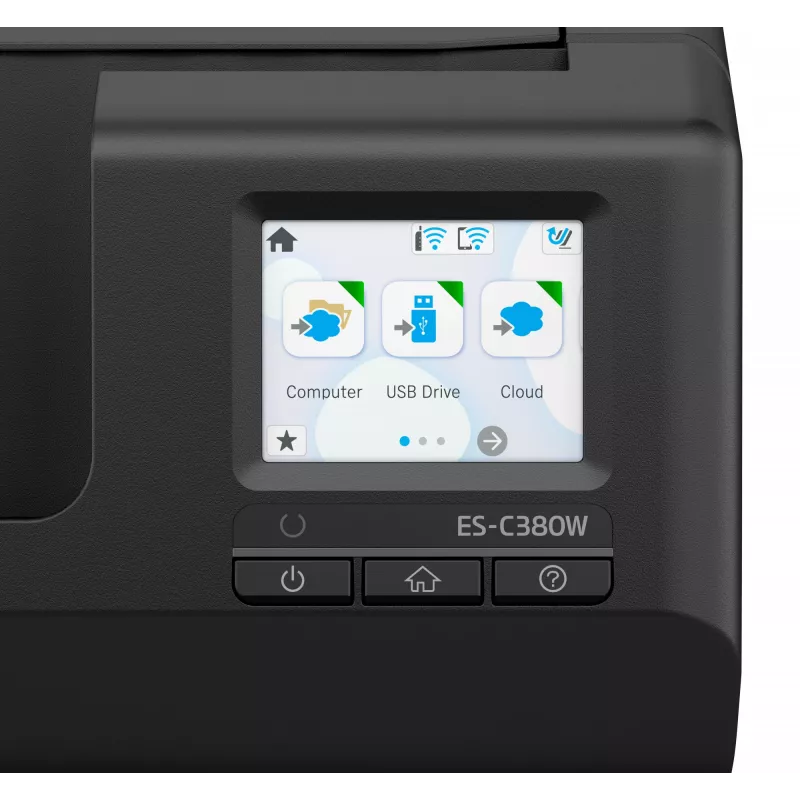 Epson ES-C380W ADF + skener s podávačom 600 x 600 DPI A4 čierny