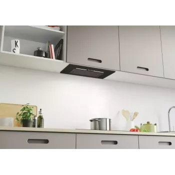 Vstavaný digestor CANDY CPY5MBG, 520 mm, 298 m³/h, čierne sklo, odťah/cirkulácia