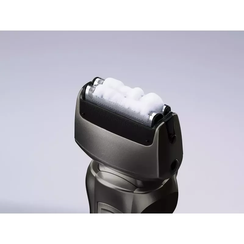 Panasonic ES-RW33 elektrický planžetový holiaci strojček, Wet & Dry, bezdrôtový, vyklápací zastrihávač, výdrž 30 min, čierna/strieborná