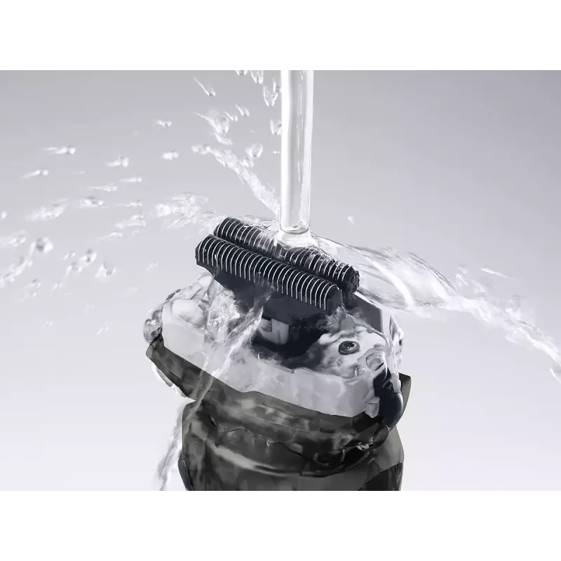Panasonic ES-RW33 elektrický planžetový holiaci strojček, Wet & Dry, bezdrôtový, vyklápací zastrihávač, výdrž 30 min, čierna/strieborná