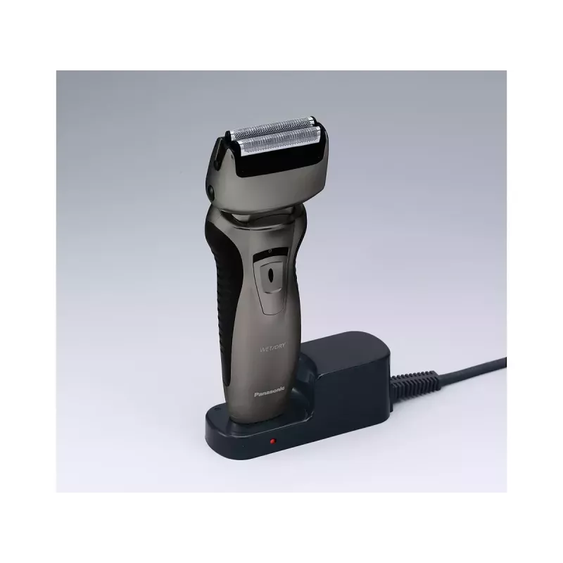 Panasonic ES-RW33 elektrický planžetový holiaci strojček, Wet & Dry, bezdrôtový, vyklápací zastrihávač, výdrž 30 min, čierna/strieborná