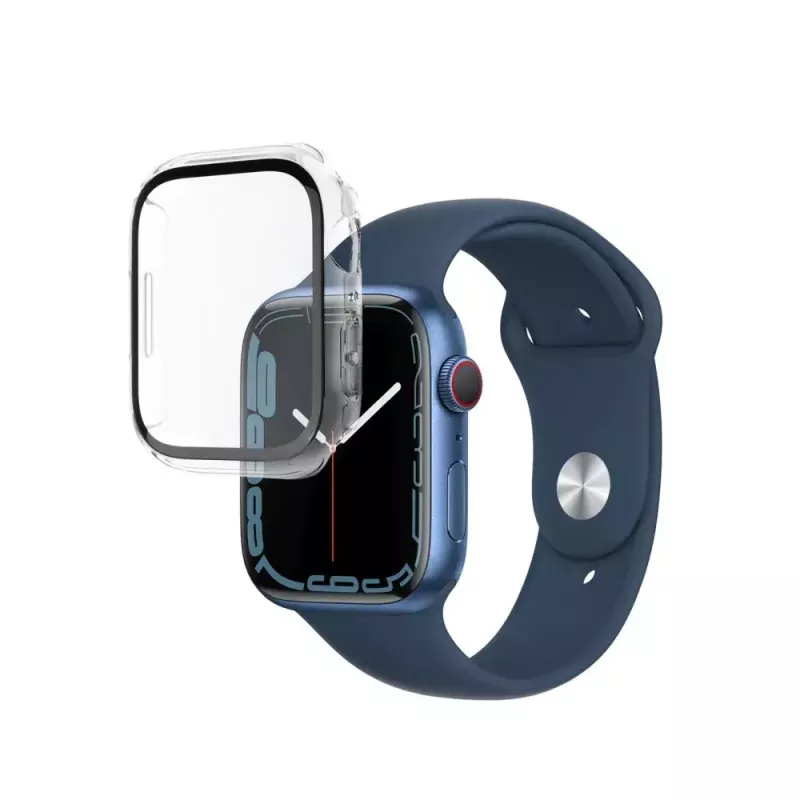 FIXED ochranná fólia pre Apple Watch 45mm Series 8 – polykarbonát číra celoobrazovková ochrana