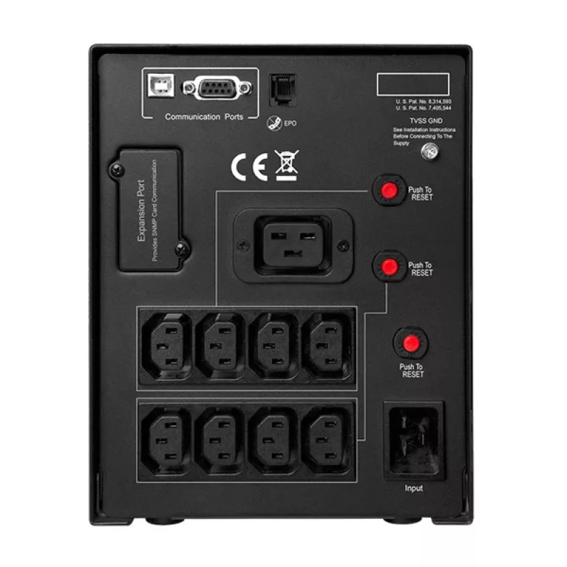 CyberPower PR3000ELCDSL UPS záložný zdroj Line-Interactive 3 kVA 2700 W 9 AC zásuviek