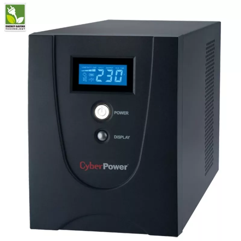 CyberPower Value2200EILCD line-interactive UPS, 2200 VA (2,2 kVA), 1320 W, 6x IEC C13, AVR, LCD, USB, veža, 230 V