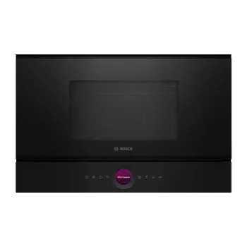 Vstavaná samostatná mikrovlnná rúra Bosch Serie 8 BFL7221B1 — 900 W, 21 L, dotykové ovládanie, čierna
