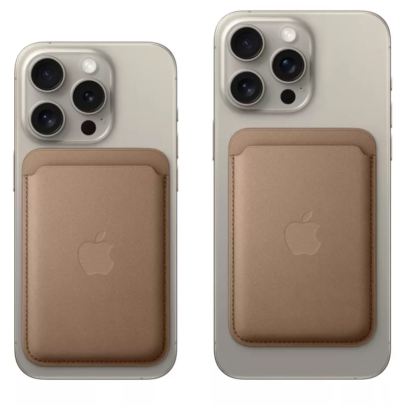 Apple FineWoven peňaženka s MagSafe taupe