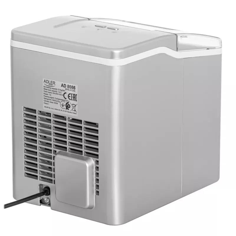 Prípravník ľadu Adler AD 8086 výkon 100 W strieborný