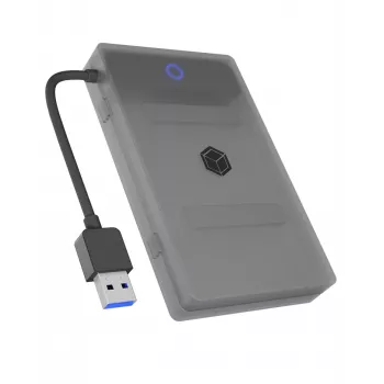 ICY BOX IB-AC603b-U3 puzdro na HDD/SSD antracitová, čierna 2,5 palca
