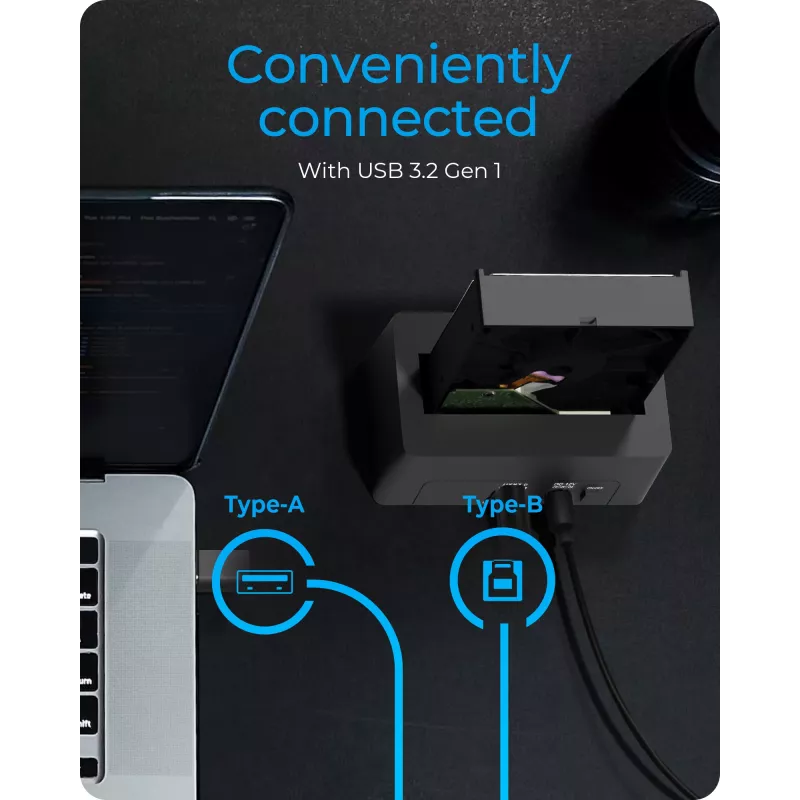 ICY BOX IB-1121-U3 USB 3.2 Gen 1 (3.1 Gen 1) Type-A čierny
