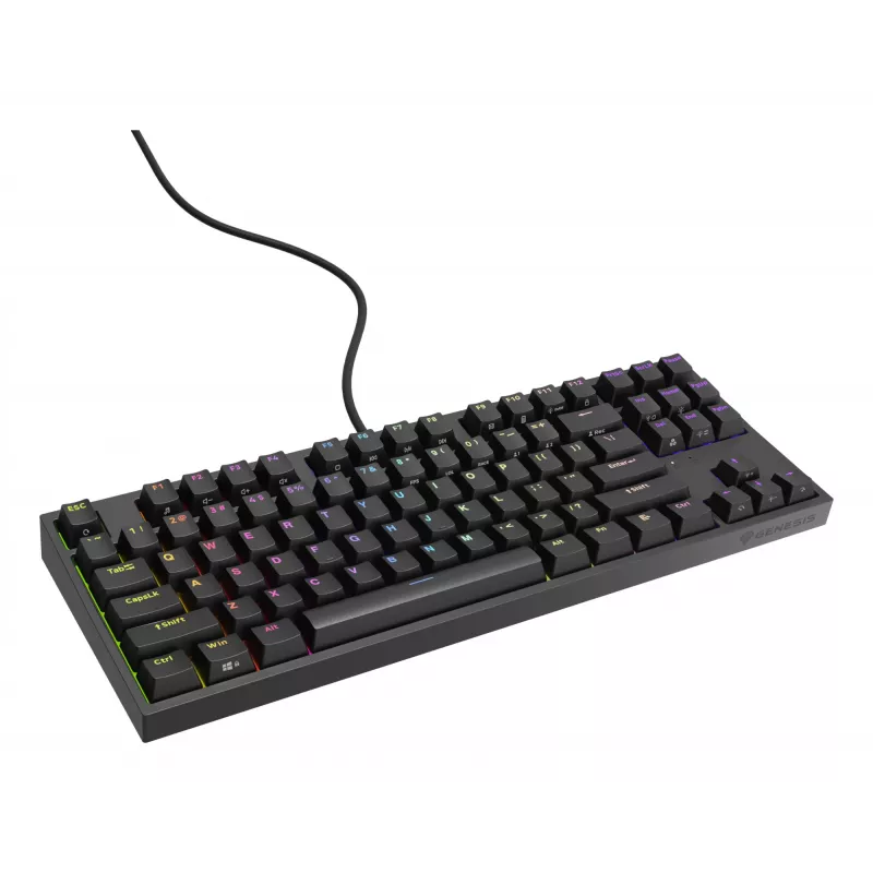 GENESIS Thor 404 TKL klávesnica herná USB QWERTY US-anglická čierna