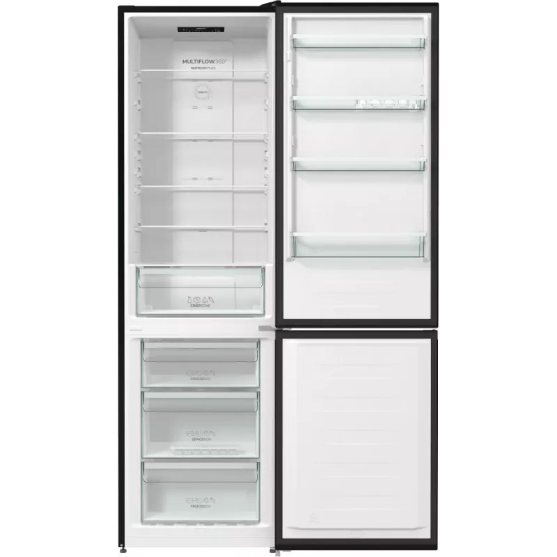 Gorenje NRK6202EBXL4 chladnička s mrazničkou voľne stojaca 331 L čierna