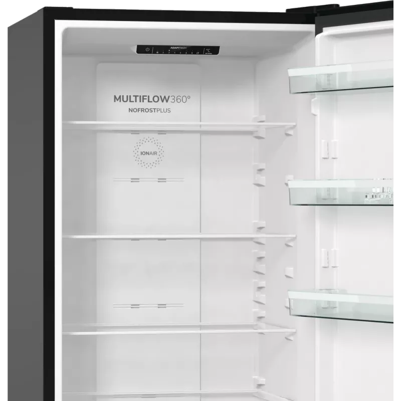 Gorenje NRK6202EBXL4 chladnička s mrazničkou voľne stojaca 331 L čierna