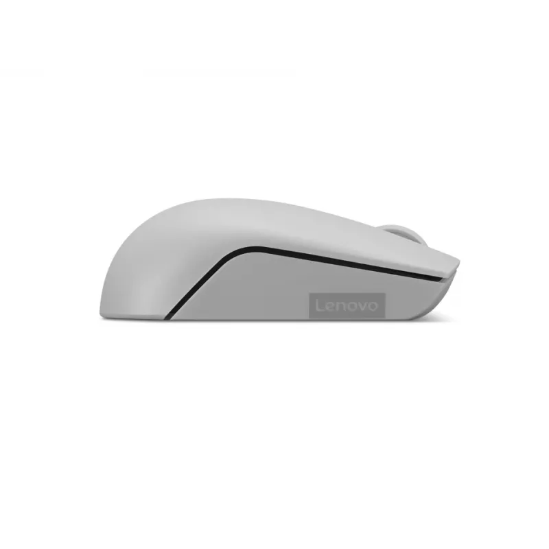 Bezdrôtová myš Lenovo Compact Arctic Grey — obojručná, RF Wireless, 1000 DPI, 3 tlačidlá, na batérie