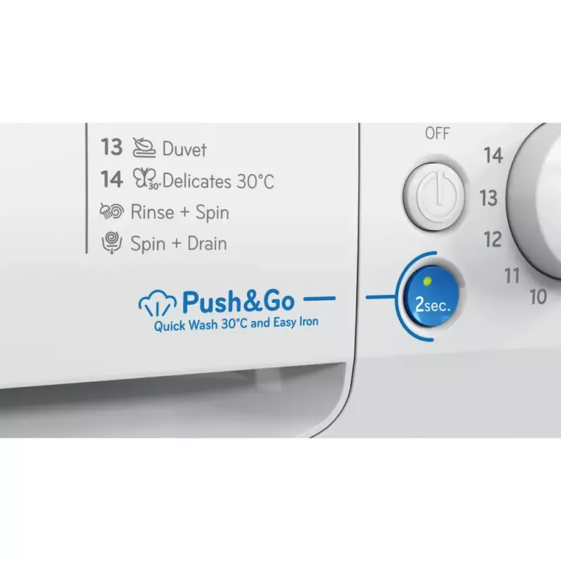 Práčka s predným plnením Indesit BWE 91496X WSV EE — 9 kg, 1400 ot/min, energetická trieda A, biela