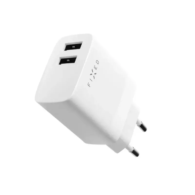 Nabíjačka pre mobilné zariadenia FIXED FIXC17N-2U-WH AC rýchle nabíjanie smartfón tablet biela