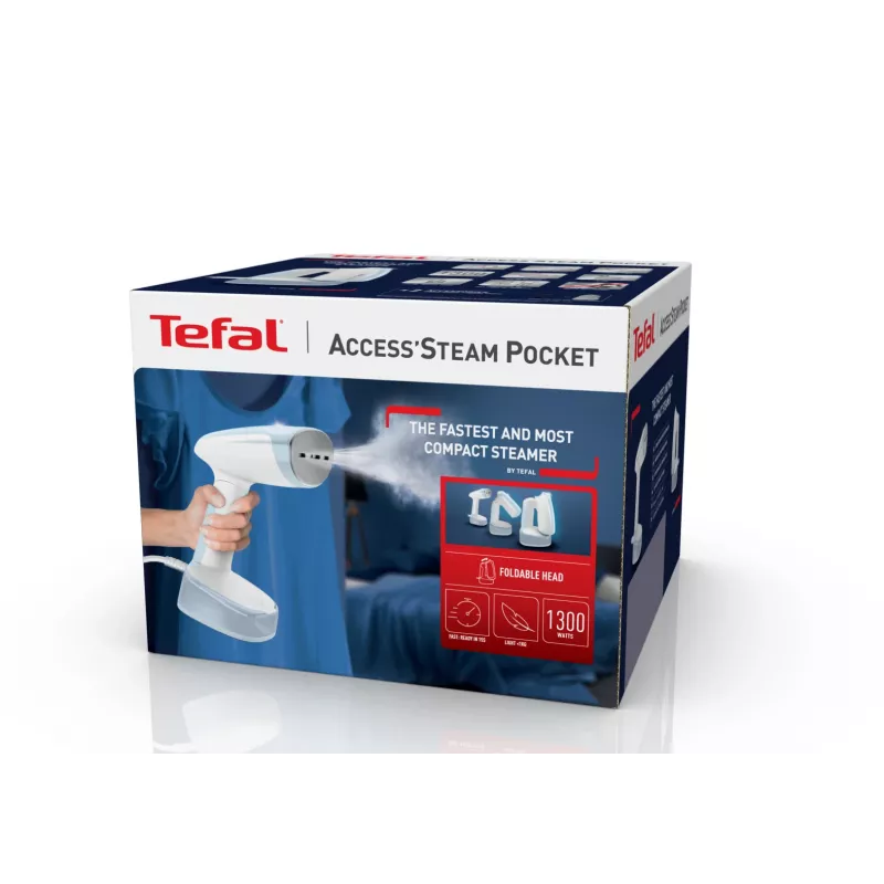 Tefal Access Steam Pocket DT3041 ručný parný hladič 1300 W modrý, biely