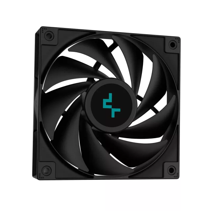 All-in-One vodné chladenie DeepCool LS720S Zero Dark — 3×120-mm ventilátory, 360-mm radiátor, 41 cm hadice, 6-W pumpa, podpora LGA1151/AM4/AM5, čierne