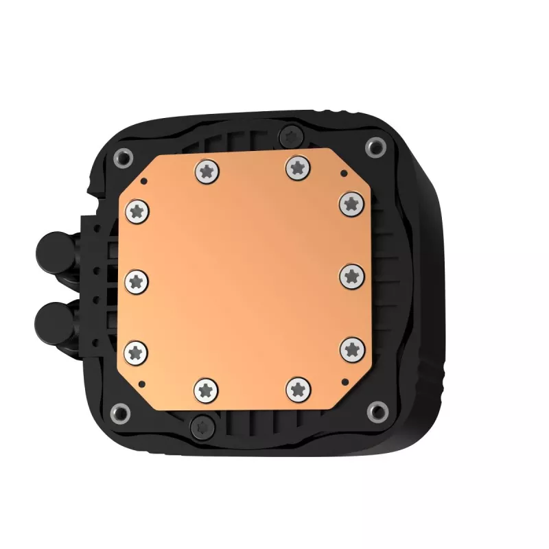 All-in-One vodné chladenie DeepCool LS720S Zero Dark — 3×120-mm ventilátory, 360-mm radiátor, 41 cm hadice, 6-W pumpa, podpora LGA1151/AM4/AM5, čierne