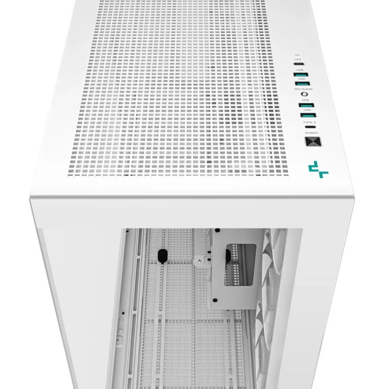 DeepCool CH780 WH herná skriňa Full Tower, E-ATX, bočné okno z tvrdeného skla, bez zdroja, biela