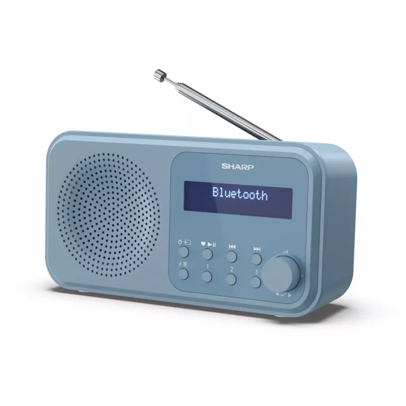 Sharp DR-P420(BL) Tokyo prenosné digitálne rádio, prenosné, digitálne, DAB, DAB+, FM, automatické vyhľadávanie, automatické ladenie, 2 W, AAC