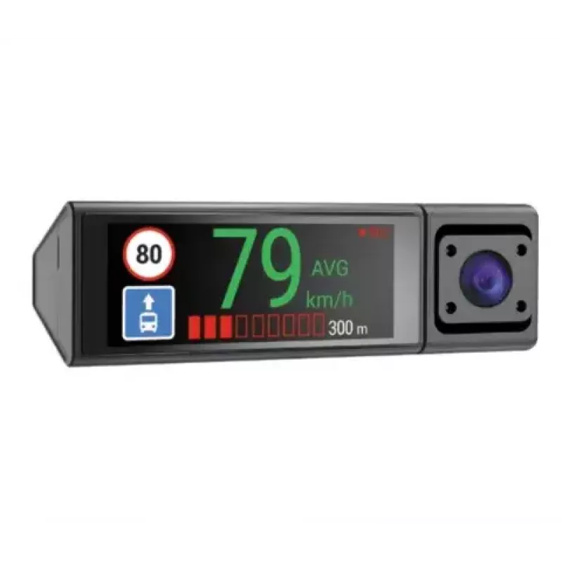 Navitel RC3 PRO trojkanálová kamera do auta, Full HD, GPS, Wi-Fi, IPS displej 3,16″ 820x320, SD do 128 GB, mapy v cene