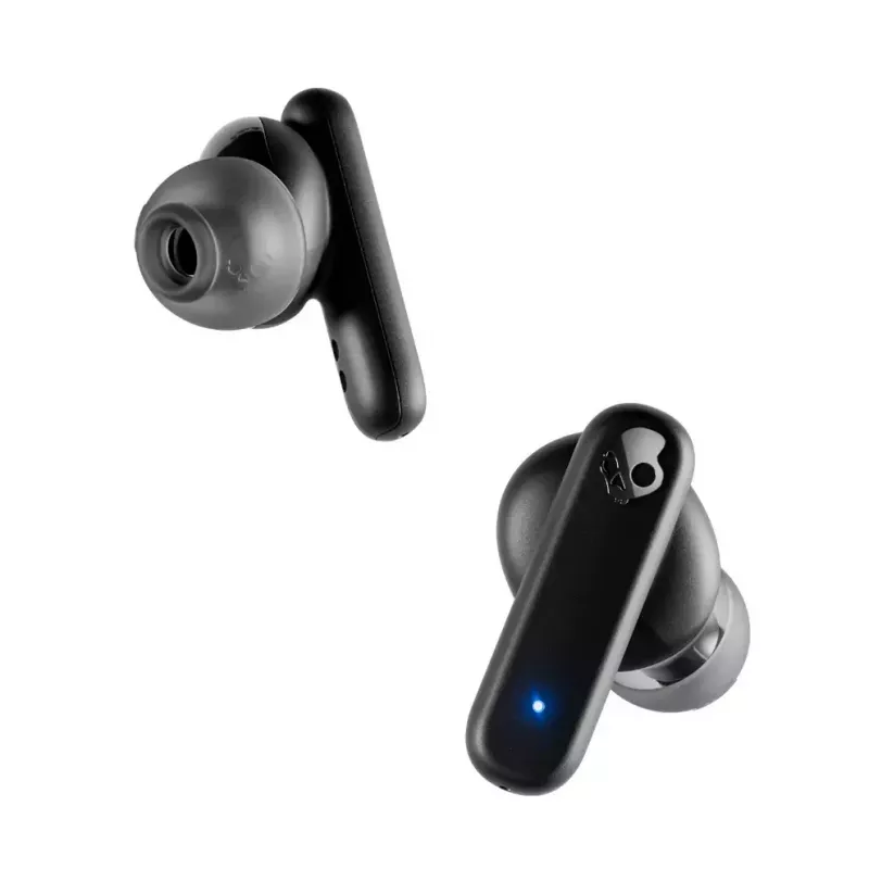 Skullcandy Smokin' Buds S2TAW-R740 bezdrôtové slúchadlá do uší (True Wireless), Bluetooth, vstavaný mikrofón, IPX4, výdrž batérie až 20 h, čierne