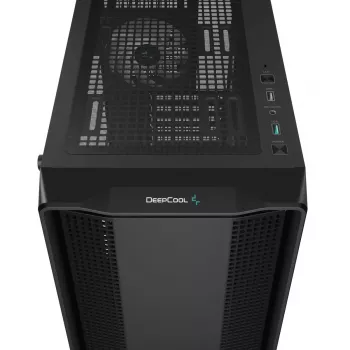 PC skriňa DeepCool CC560 ARGB V2 Midi-Tower čierna — ATX/Micro-ATX/Mini-ITX, tvrdené sklo, aRGB, podpora GPU do 370 mm