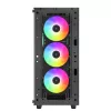 PC skriňa DeepCool CC560 ARGB V2 Midi-Tower čierna — ATX/Micro-ATX/Mini-ITX, tvrdené sklo, aRGB, podpora GPU do 370 mm