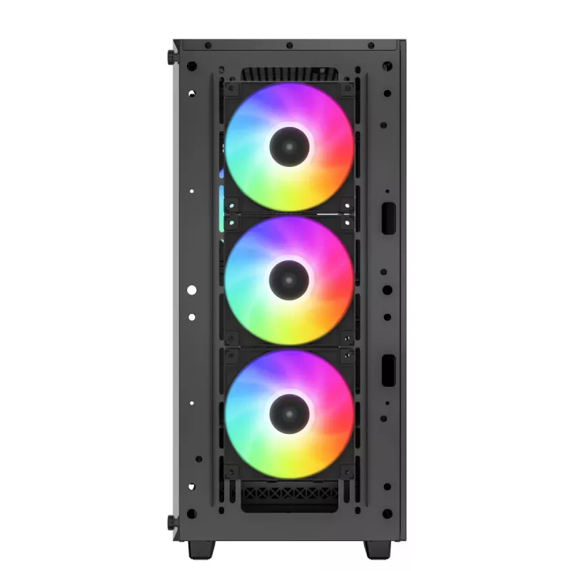 PC skriňa DeepCool CC560 ARGB V2 Midi-Tower čierna — ATX/Micro-ATX/Mini-ITX, tvrdené sklo, aRGB, podpora GPU do 370 mm