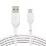 USB kábel Belkin BoostCharge CAB001BT1MWH 1 m USB A na USB C biely