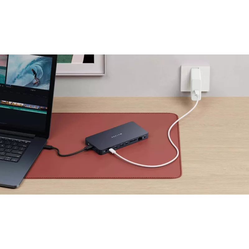 Targus HyperDrive Next káblový USB 3.2 Gen 2 (3.1 Gen 2) Type-C modrý