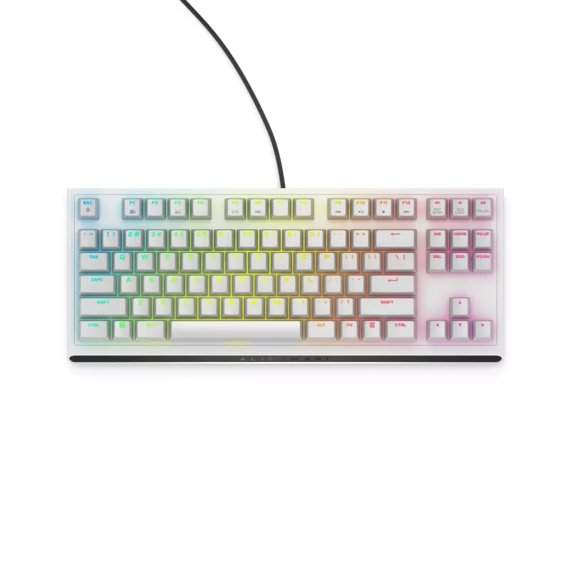 Alienware AW420K klávesnica Gaming USB QWERTY US International biela