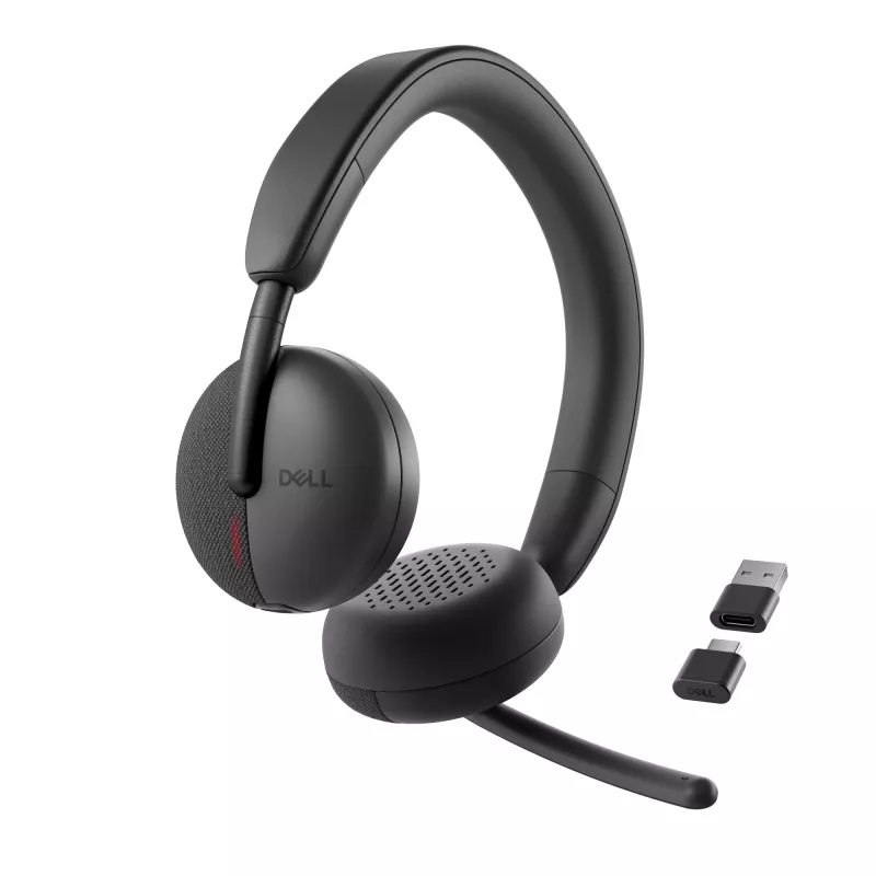 DELL Pro Wireless headset - WL3024, káblový & bezdrôtový, telefonovanie/hudba, 20 - 20000 Hz, 182 g, headset, čierny
