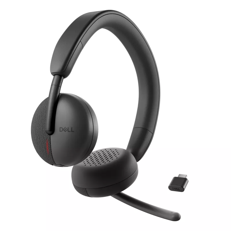 DELL Pro Wireless headset - WL3024, káblový & bezdrôtový, telefonovanie/hudba, 20 - 20000 Hz, 182 g, headset, čierny