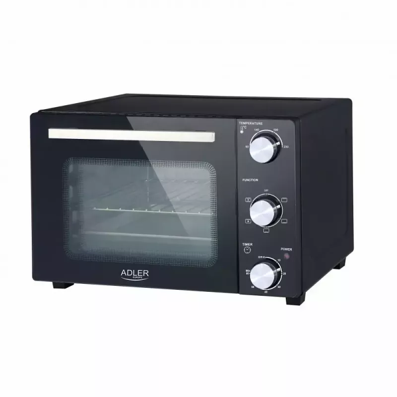 Elektrická stolová rúra Adler AD 6024 — kompaktná, objem 22 l, 1300 W, čierna