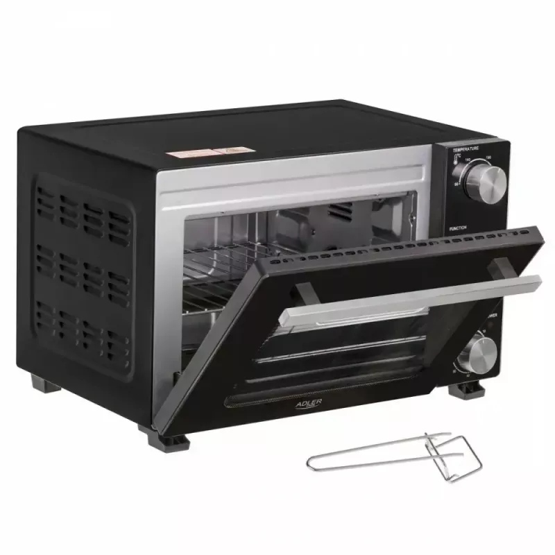 Elektrická stolová rúra Adler AD 6024 — kompaktná, objem 22 l, 1300 W, čierna