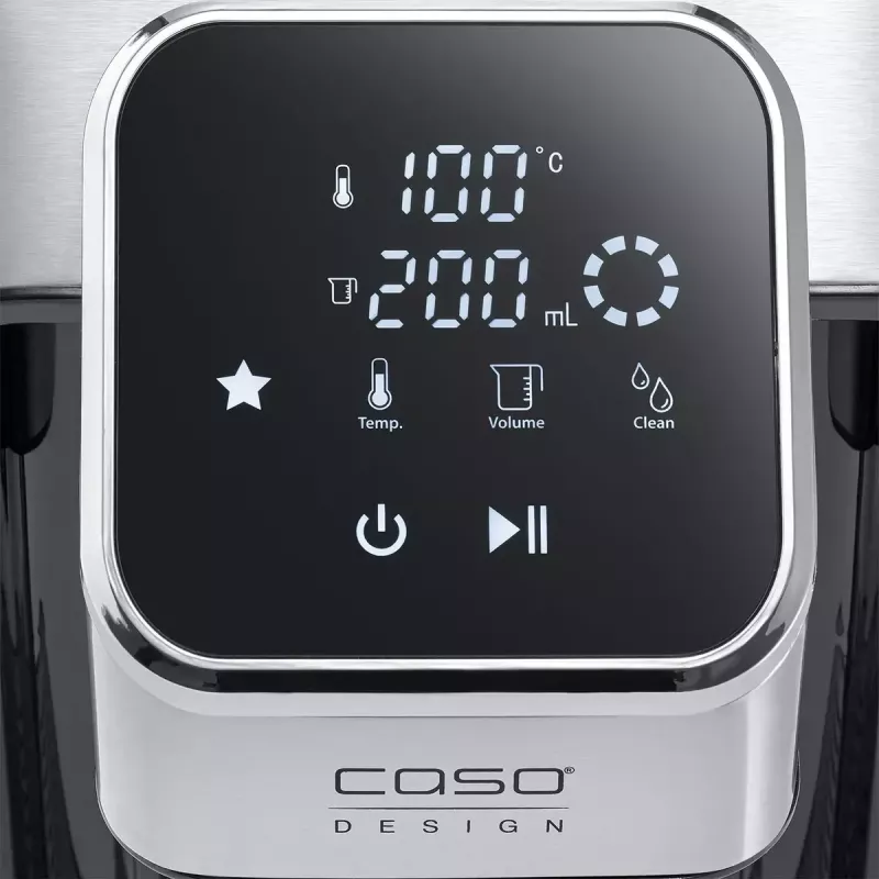 Caso HW 770 Advanced Turbo dávkovač horúcej vody, 2,7 L, 2600 W, čierna/nehrdzavejúca oceľ
