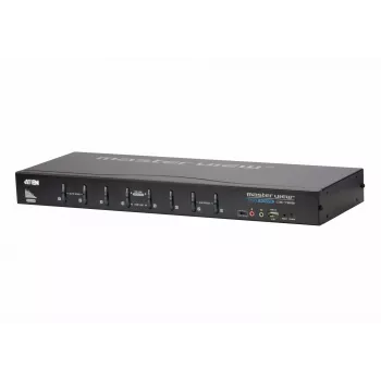 ATEN 8-portový USB DVI KVM prepínač s audiom, 2048 x 1536 pixelov, QXGA, 4,53 W, čierny