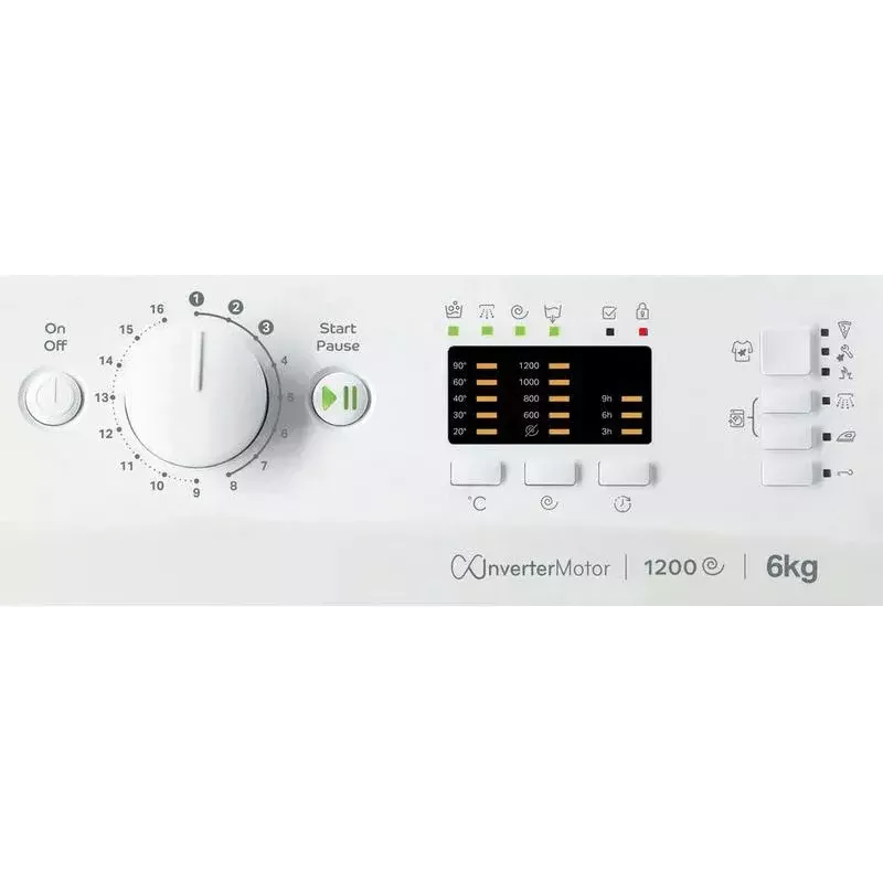 Práčka s predným plnením INDESIT MTWSA 61294 W EE, 6 kg, invertorový motor, energetická trieda C
