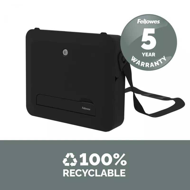 Fellowes taška na notebook s integrovaným stojanom na notebook - Breyta uzamykateľná taška na notebook pre hybridnú prácu & notebooky do 14 palcov/4 kg - čierna